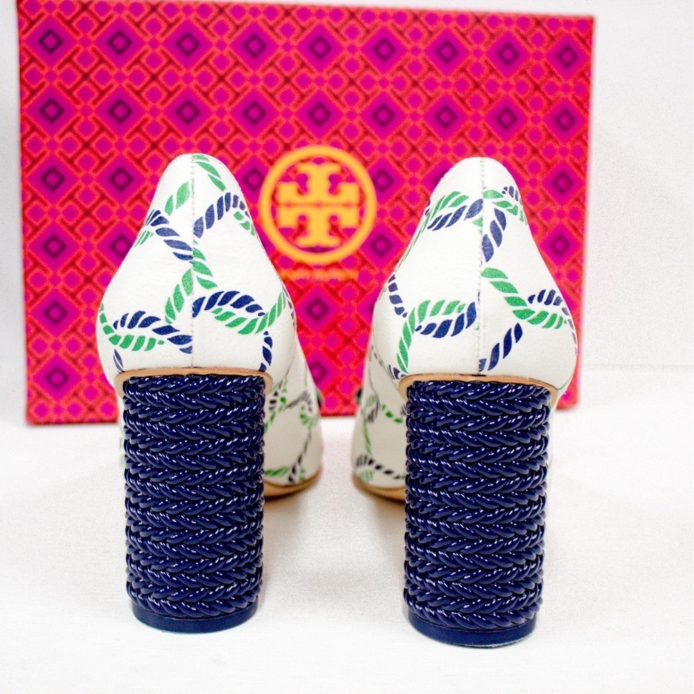 RESERVED for @yahoo86 Tory Burch Maritime Isle Ropes Leather Pumps SIZE 8.5 - Picture 8 of 16